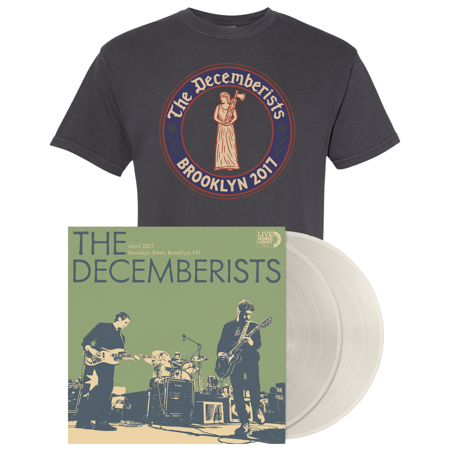 Live Home Library Vol. 2 [Shiny Clear] Vinyl 2LP + Tee Bundle